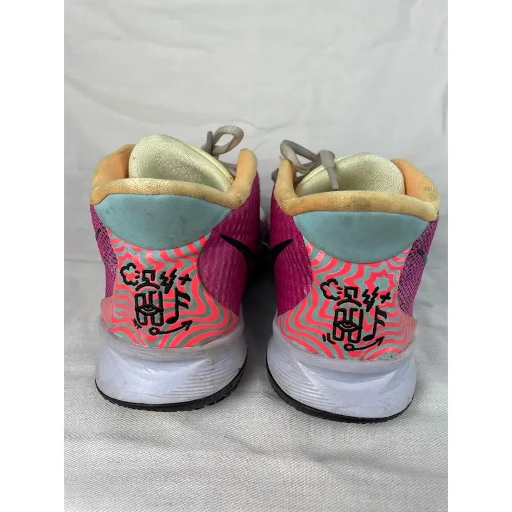 NIKE‎ Pink High Top Sneakers Youth 6.5 Kyrie Air Basketball Fuchsia Gym shoes